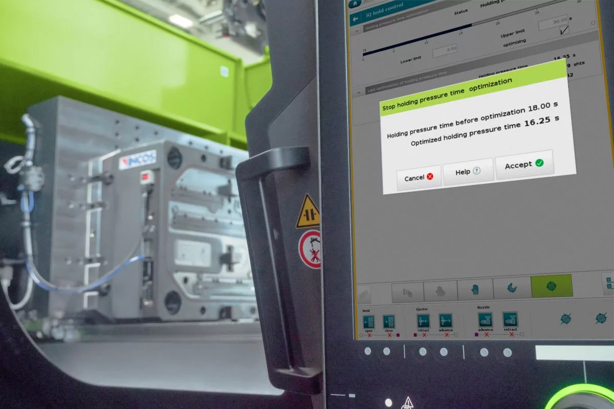 ENGEL - Spritzgießmaschinen, Assistent iQ hold control ENGEL - Spritzgießmaschinen, Assistent iQ hold control