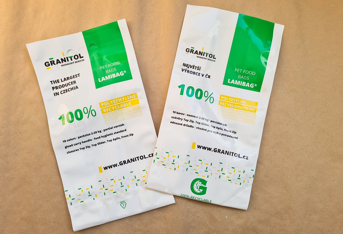 Granitol - 100% recycelbare flexible Verpackungen Granitol - 100% recycelbare flexible Verpackungen