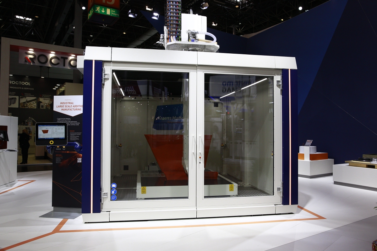 KraussMaffei: K 2022, additive Fertigung von Kunststoffprodukten, 3D-Druck KraussMaffei: K 2022, additive Fertigung von Kunststoffprodukten, 3D-Druck