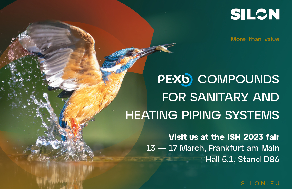 SILON - Kunststoffrohre und Compounds auf der Messe ISH 2023 SILON - Kunststoffrohre und Compounds auf der Messe ISH 2023