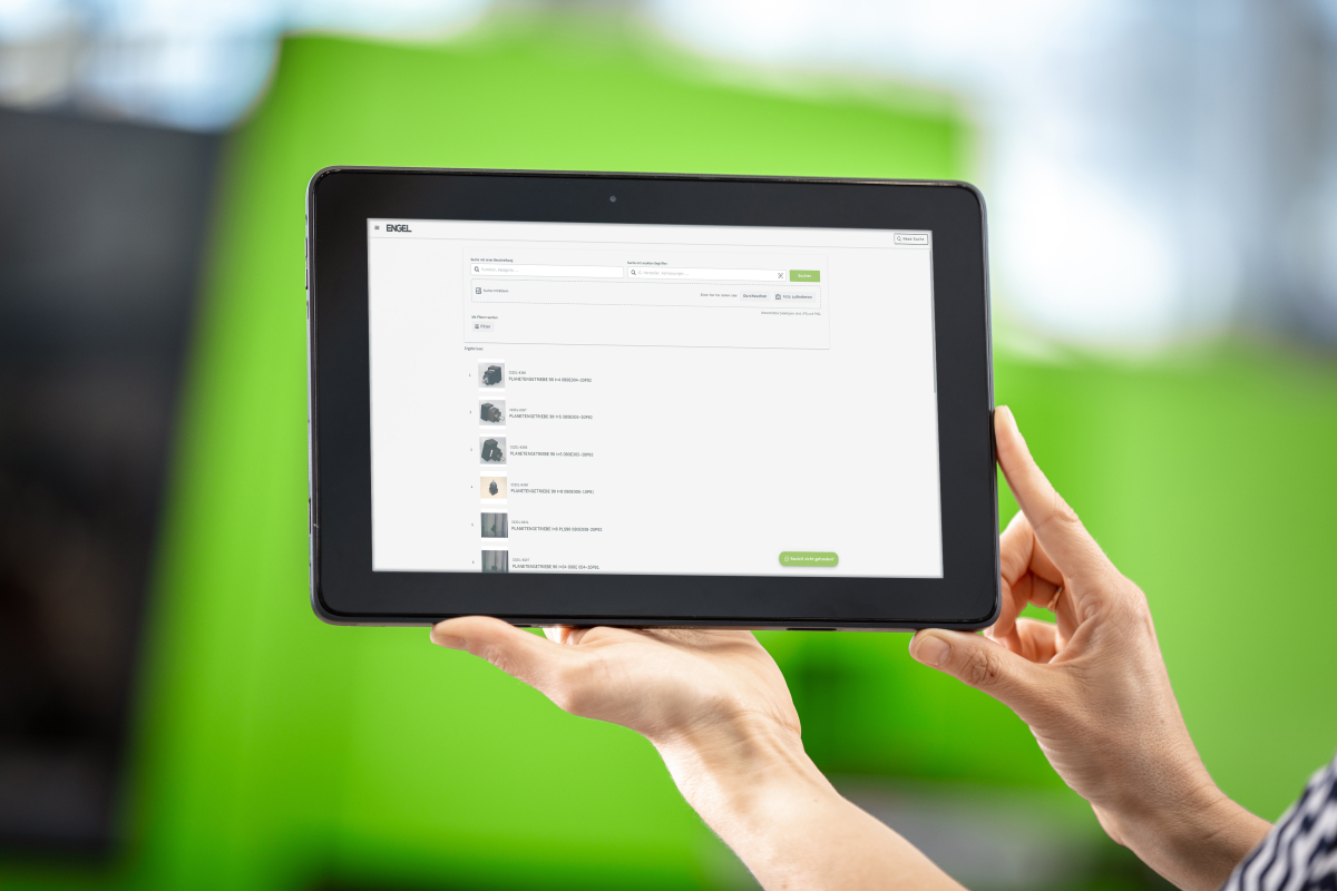Mastex: Engel App part finder zur Suche nach Ersatzteilen für Spritzgießmaschinen Mastex: Engel App part finder zur Suche nach Ersatzteilen für Spritzgießmaschinen