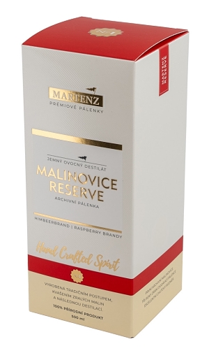 Malinovice RESERVE – luxuriöse Geschenkverpackung für eine limitierte Edition eines Obstbrands
