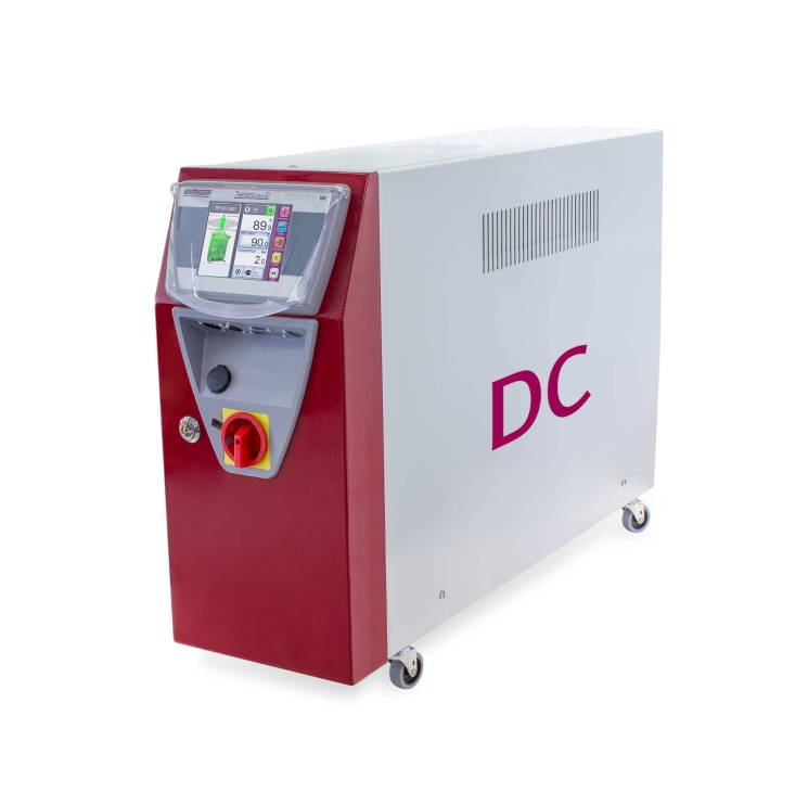 Temperiergerät Tempro plus DC, das in ein Gleichstromnetz integriert werden kann Temperiergerät Tempro plus DC, das in ein Gleichstromnetz integriert werden kann